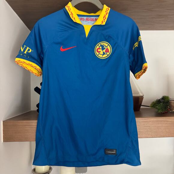 Nike Club America Away Jersey in Blue/Yellow - Picture 2 of 8